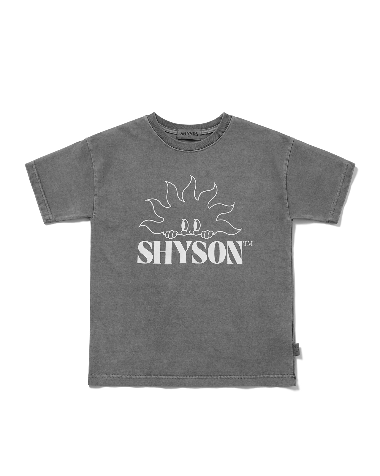 SUNNY DYED TEE_CHARCOAL